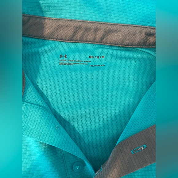 Adidas Golf Polo. Men’s Medium. Teal in color. - Picture 2 of 4